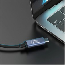 Дата кабель USB-C to USB-C 0.8m USB4 40Gbps 240W (48V/5A) 8K60Hz premium J5create (JUC29L08-N) - Фото