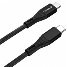 Дата кабель USB-C to USB-C 1.0m PD100W premium black Choetech (XCC-1008) - Фото
