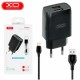 Зарядное устройство XO L54 2xUSB 12W + cable USB to Lightning black (XO-L57-LGHT-BK)