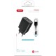 Зарядное устройство XO L54 2xUSB 12W + cable USB to Lightning black (XO-L57-LGHT-BK)
