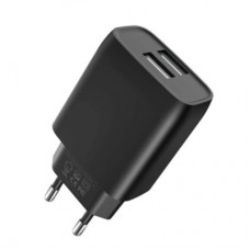 Зарядное устройство XO L54 2xUSB 12W + cable USB to Lightning black (XO-L57-LGHT-BK) - Фото