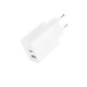 Зарядное устройство XO QC16U 1xUSB-C PD30W + 1xUSB QC3.0 GaN white (XO-QC16U)