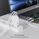 Зарядное устройство XO QC16U 1xUSB-C PD30W + 1xUSB QC3.0 GaN white (XO-QC16U)