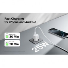 Зарядний пристрій Belkin USB-C PD25W PPS white (WCA012KQWH) Зарядний пристрій Belkin USB-C PD25W PPS white (WCA012KQWH) - Фото