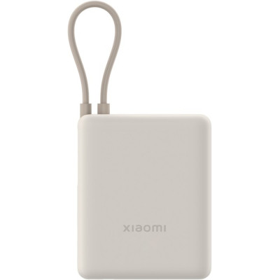 Батарея универсальная Xiaomi 10000mAh 33W Integrated Cable Beige (BHR9333GL)