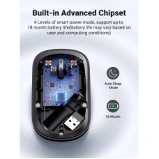 Мышка Ugreen MU001 Portable Wireless Gray (90373) - Фото