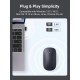 Мышка Ugreen MU001 Portable Wireless Gray (90373)