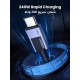 Дата кабель USB-C to USB-C 2.0m PD3.1 240W 480Mbps braided black Ugreen (75732) Дата кабель USB-C to USB-C 2.0m PD3.1 240W 480Mbps braided black Ugreen (75732)