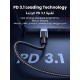Дата кабель USB-C to USB-C 2.0m PD3.1 240W 480Mbps braided black Ugreen (75732) Дата кабель USB-C to USB-C 2.0m PD3.1 240W 480Mbps braided black Ugreen (75732)