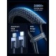 Дата кабель USB-C to USB-C 2.0m PD3.1 240W 480Mbps braided black Ugreen (75732) Дата кабель USB-C to USB-C 2.0m PD3.1 240W 480Mbps braided black Ugreen (75732)