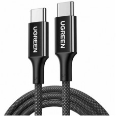 Дата кабель USB-C to USB-C 1.0m PD3.1 240W 480Mbps braided black Ugreen (75731)
