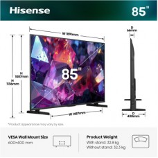 Телевізор Hisense 85E7S PRO - Фото