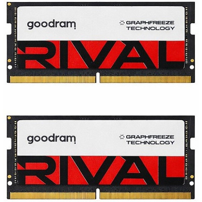 Модуль памяти для ноутбука SoDIMM DDR5 32GB (2x16GB) 5600 MHz Rival Goodram (GGEES5-56L40S/32GDC)