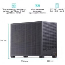 Корпус для ПК JONSBO D32 PRO MESH Black - Фото