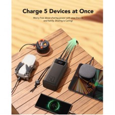 Батарея універсальна VEGER 56000mAh W5001C Tank 100W, PD, QC, Black (6970453555454) - Фото