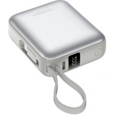 Батарея универсальная Choetech 10000mAh, 35W. PD/3.0, LED Display, buid-in type-C cabel, Grey (B832-GY) - Фото