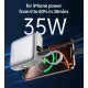 Батарея универсальная Choetech 10000mAh, 35W. PD/3.0, LED Display, buid-in type-C cabel, Grey (B832-GY)