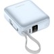 Батарея универсальная Choetech 10000mAh, 35W, PD/3.0, LED Display, buid-in type-C cabel, Blue (B832-LBE)