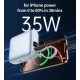 Батарея универсальная Choetech 10000mAh, 35W, PD/3.0, LED Display, buid-in type-C cabel, Blue (B832-LBE)