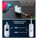 Батарея универсальная Choetech 10000mAh, 35W, PD/3.0, LED Display, buid-in type-C cabel, Blue (B832-LBE)