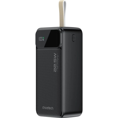 Батарея универсальная Choetech 40000mAh, 22.5W, PD, QC/3.0, Black (B731-ACBK)
