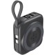 Батарея универсальная Choetech Magnetic Wireless 10000mAh, 22.5W, PD, build USB-C, Apple Watch charger (B697C-BKGY)