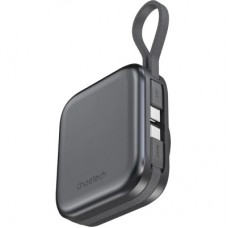 Батарея универсальная Choetech Magnetic Wireless 10000mAh, 22.5W, PD, build USB-C, Apple Watch charger (B697C-BKGY) - Фото