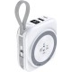 Батарея универсальная Choetech Magnetic Wireless 10000mAh, 22.5W, PD, build USB-C, Apple Watch charger (B697C-WHSL)