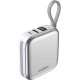 Батарея универсальная Choetech Magnetic Wireless 10000mAh, 22.5W, PD, build USB-C, Apple Watch charger (B697C-WHSL)