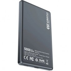 Батарея универсальная Choetech Magnetic Wireless 5000mAh, 20W, PD, Qi-15W, Black (B738-CCBK) - Фото