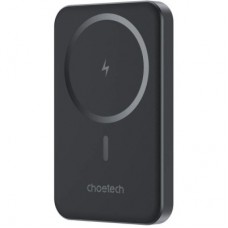 Батарея универсальная Choetech Magnetic Wireless 5000mAh, 20W, PD, Qi-15W, Black (B709-CCBK) - Фото