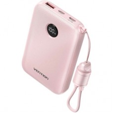Батарея универсальная Vention 10000mAh, 22.5W, PD, QC, Pink (FKAP0-C) - Фото