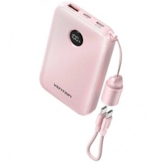 Батарея универсальная Vention 10000mAh, 22.5W, PD, QC, Pink (FKAP0-C) - Фото