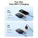 Батарея универсальная JOYROOM 10000mAh, 22.5W, PD, QC, built-in USB-C cable, Black (JR-PBF17)