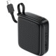 Батарея універсальна Acefast 10000 mAh, 20 W, PD, QC/3.0, build Type-C cable, M15, Black (6974316283973)