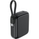 Батарея універсальна Acefast 10000 mAh, 20 W, PD, QC/3.0, build Type-C cable, M15, Black (6974316283973)