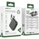 Батарея універсальна Acefast 10000 mAh, 20 W, PD, QC/3.0, build Type-C cable, M15, Black (6974316283973)