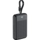 Батарея універсальна Acefast 10000 mAh, 22.5W, PD, QC/3.0, build Type-C cable, M13, Black (6974316283959)