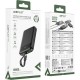 Батарея універсальна Acefast 10000 mAh, 22.5W, PD, QC/3.0, build Type-C cable, M13, Black (6974316283959)