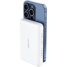 Батарея универсальная Acefast Magnetic Wireless 10000mAh, 20W, PD, QC/3.0, QI 15W, M26, White (6974316285212) Батарея универсальная Acefast Magnetic Wireless 10000mAh, 20W, PD, QC/3.0, QI 15W, M26, White (6974316285212) - Фото