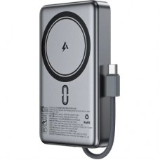 Батарея универсальная Acefast Magnetic Wireless 10000mAh, 22.5W, PD, QC/3.0, QI 15W, M18, Black (6974316284017) Батарея универсальная Acefast Magnetic Wireless 10000mAh, 22.5W, PD, QC/3.0, QI 15W, M18, Black (6974316284017) - Фото