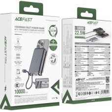 Батарея универсальная Acefast Magnetic Wireless 10000mAh, 22.5W, PD, QC/3.0, QI 15W, M18, Black (6974316284017) Батарея универсальная Acefast Magnetic Wireless 10000mAh, 22.5W, PD, QC/3.0, QI 15W, M18, Black (6974316284017) - Фото