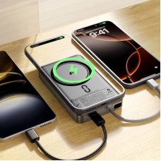 Батарея универсальная Acefast Magnetic Wireless 10000mAh, 22.5W, PD, QC/3.0, QI 15W, M18, Black (6974316284017) Батарея универсальная Acefast Magnetic Wireless 10000mAh, 22.5W, PD, QC/3.0, QI 15W, M18, Black (6974316284017) - Фото
