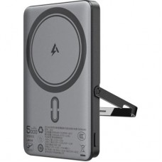 Батарея универсальная Acefast Magnetic Wireless 5000mAh, 18W, PD, QC/3.0, with holder M16, Black (6974316283997) Батарея универсальная Acefast Magnetic Wireless 5000mAh, 18W, PD, QC/3.0, with holder M16, Black (6974316283997) - Фото