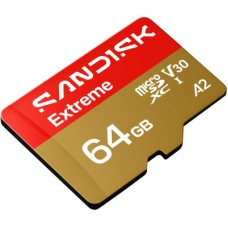 Картка пам'яті SanDisk 64 GB microSDXC C10 UHS-I U3 A2 V30 R170/W80MB/s Extreme GO (SDSQXGN-064G-GN6MN) Картка пам'яті SanDisk 64 GB microSDXC C10 UHS-I U3 A2 V30 R170/W80MB/s Extreme GO (SDSQXGN-064G-GN6MN) - Фото