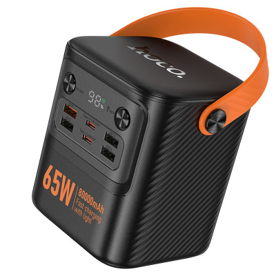 Батарея универсальная HOCO 80000mAh Pro Tough PD/65W Black (J152 / 714982)