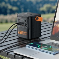 Батарея універсальна HOCO 8000mAh Pro Tough PD/65W Black (J152 / 714982) Батарея універсальна HOCO 8000mAh Pro Tough PD/65W Black (J152 / 714982) - Фото