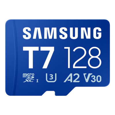 Карта памяти Samsung 128GB microSDXC class 10 UHS-I U3 V30 A2 T7 (MB-MB128T/WW)