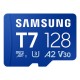 Карта памяти Samsung 128GB microSDXC class 10 UHS-I U3 V30 A2 T7 (MB-MB128T/WW)