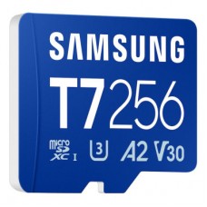 Картка пам'яті Samsung 256 GB microSDXC class 10 UHS-I U3 V30 A2 T7 (MB-MB256T/WW) - Фото